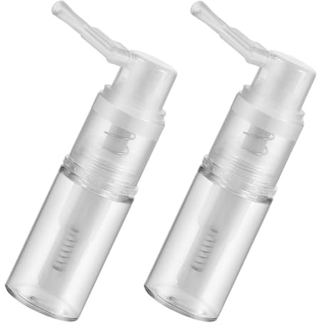 OKUMEYR 2 Pack 14ml Plastic Spray Bottles for Hair Fiber Powder Application | Refillable Design Accurate Dispensing for Home Use and Travel Portable Two-piece Set