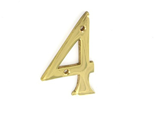 SEC 75MM Brass Numeral 4 S2504