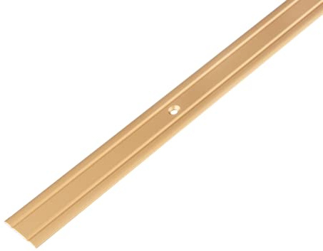 Alberts 484149 Übergangsprofil | mit zwei Rillen | Aluminium, bronzefarbig eloxiert | 900 x 25 mm