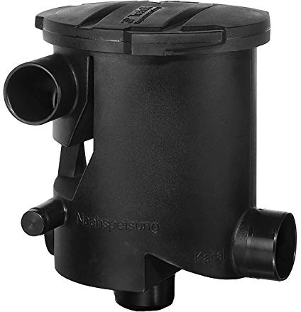 Regenwasserfilter Zisternenfilter 3P Volumenfilter VF1 Combi mit Edelstahlsieb, Anschluss DN 100, Höhenversatz 300mm. Zur Regenwassernutzung im Haus und Garten.