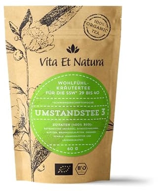 BIO Umstandstee 3 – sanfter Schwangerschaftstee für das 3. Trimester | von Hebammen zum Einstimmen auf die Geburt empfohlen – Originalrezeptur, 100 % biologisch, koffeinfrei, handgemacht.