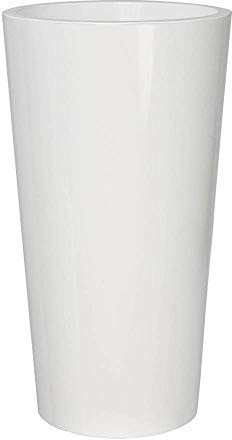 EURO3PLAST Pflanzenkübel Tuit, Durchmesser 40 x 75 cm, weiß