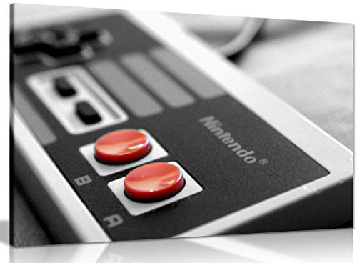 NES Gaming Controller Leinwandbild, 91,4 x 61 cm