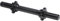 GORILLA SPORTS® Kurzhantelstange - Länge 35 cm, Rutschfest Griff, Ø 30 mm, bis 100 kg Belastbar, mit 2 Sternverschlüsse, Gerändelt, Chrom, Schwarz - Hantelstangen Kurz, Krafttraining, Fitness, Gym