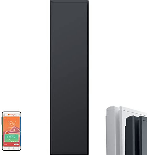 ICON Vertical Electric Radiator Infrared Panel Wall Heater (Anthracite, 2000W)