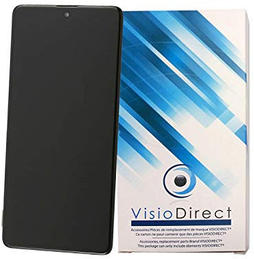 Visiodirect Ecran Complet Compatible avec Samsung Galaxy A51 SM-A515F 6.5 Blanc Ecran LCD et vitre tacile sur Chassis