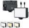 KIWIFOTOS Dimmable LED Video Light Camera lighting with 2500 mAh Rechargeable Battery - 3 Color Modes - 10 Brightness for Youtube Studio Streaming Photography