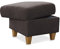 CAVADORE Polsterhocker Palera / Beistellhocker mit Stauraum, ideal als Fußhocker oder Sitzgelegenheit / 58 x 48 x 58 / Chenille, Braun