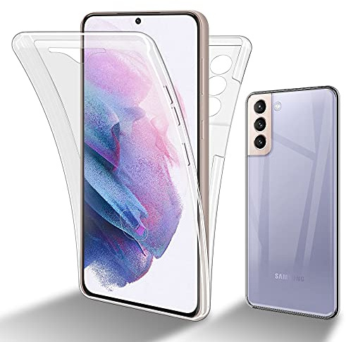 Cadorabo Hülle kompatibel mit Samsung Galaxy S21 Plus Schutzhülle TPU Silikon Case 360 Slim Kratzfest Weiche Gummi mit Rundumschutz Case Hülle für Galaxy S21 Plus in Transparent