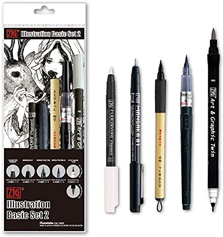 Kuretake INKTOBER special set (5 pcs set NO.3)