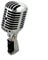 XLBH Furniture decoration Professional Wired Vintage Classic Microphone Dynamic Moving Coil Mike Deluxe Metal Vocal Old Style Ktv Mic Mike Decorations (Color : Silver)