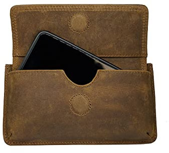 RR Jeffrey Handy - Gürteltasche Leder, Braun