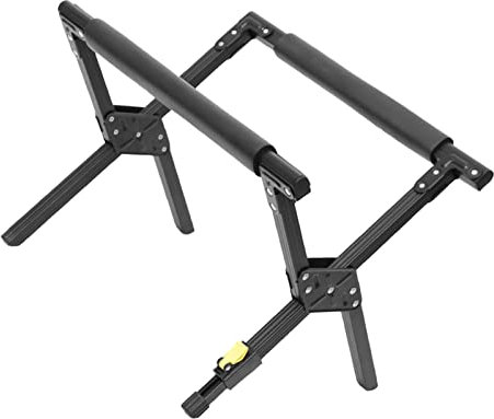 DOACT Camping-Kühlboxständer, Tragbarer, Stabiler, Zusammenklappbarer Kühlständerrahmen, Mehrzweck-Aluminiumlegierung für den Außenbereich (Schwarz)