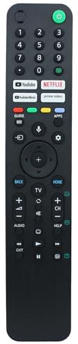 RMF-TX520P Sprachfernbedienung Ersatz für Sony TV KD-43X80J KD-50X80J KD-55X80J KD-55X85J KD-65X80J KD-65X85J KD-75X85J XR-55A80J XR-55X90J XR-65A80J XR-65X 90J XR-77A80J KD-75X80J XR-65X95J