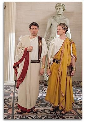 How I Met Your Mother Ted Mosby And Barney Stinson Griechische Mythologie Leinwandposter Dekorative Malerei Leinwand Wandposter und Kunstbild Druck Moderne Familie Schlafzimmer Dekor Poster 30 x 45 cm