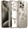 JETech Soft Clear Case for iPhone 15 Pro 6.1-Inch, Camera Lens Full Protection, Compatible with MagSafe Wireless Charging, Shockproof Electroplated TPU Phone Cover (Natural Titanium)
