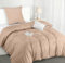 Utopia Bedding Housse de Couette 1 Personne 140x200 cm avec 1 Taie d'oreiller 65x65 cm (Beige) - Parure de lit 1 Personne 140 x 200 cm - Ensembles de Housses de Couette en Microfibre brossée Douce