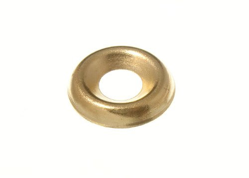 24 X No. 8 Brass Plated Steel Screw Cup Surface Finishing Washers