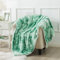 Wajade Kunstfelldecke–Sherpa Schafdecke–Comfort Luxuriöse Flauschige Kuscheldecke–weiche Decke für Couch und Bett–grün-200x220cm