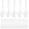 YSOLDA Lot de 200 mini cuillères en plastique réutilisables, cuillères à dessert, mousses, glaces, fêtes et utilisation quotidienne