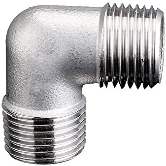 Connettore a gomito, 1 pezzo 1/43/81/2 3/4 1 Gomito angolato a 90 gradi, raccordo for tubo filettato maschio/1/2