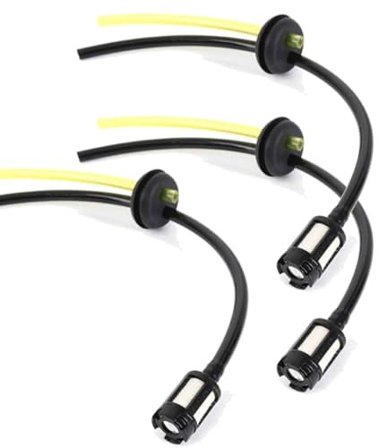 3PCS Universal Grass Trimmer Fuel Line Kit - Fuel Filter Hose for Brush Cutter, Trimmer, Mower & Hedge Trimmer