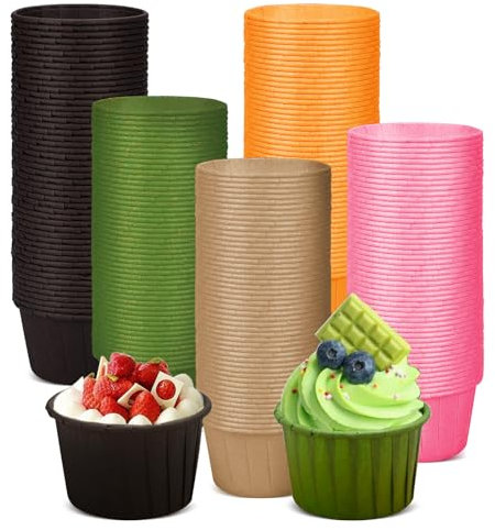 Cupcake Förmchen, 150 Stück Cupcke Wrapper, 4.5×3cm Muffinförmchen Papier, papier muffinförmchen Muffin Papierförmchen für Weihnachten Hochzeit Geburtstag Party Weihnachts Backförmchen Papier