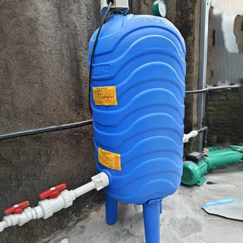 Ausdehnungsgefäß Heizung Mobiler PE-Wasserdrucktank, Automatische Wasserversorgung Haushaltskellerbrunnen-Wasserturmmaschine, 60 100 120 150 200 250 300 350 400 500 L(35x80cm(60L/15.8gal))