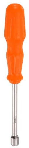sourcing map Metric Nut Driver 7mm Dia 93mm Shank 6 Point Hex Hexagon Socket Wrench Screwdriver with Non-Slip Handle for Tightening and Loosening Fasteners