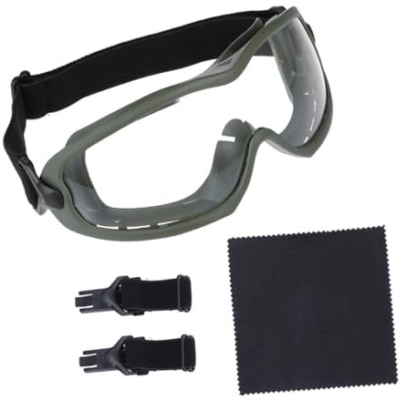 SOLUSTRE Schutzbrille Antibeschlag Blaulicht-schutzbrille Mit Kratzfesten Pc-linsen Verschleißfeste Outdoor-brille Für Fahrradfahren Und Motorradfahren Retro-brille Mit Einstellbarem