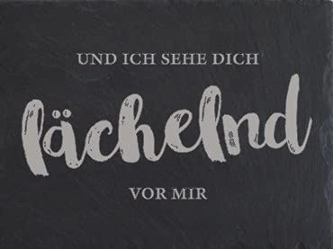 Gedenkplatte für Grab | Steinplatte mit Gravur | Stein für Grabschmuck | Grabdekoration aus Naturstein | In liebevoller Erinnerung