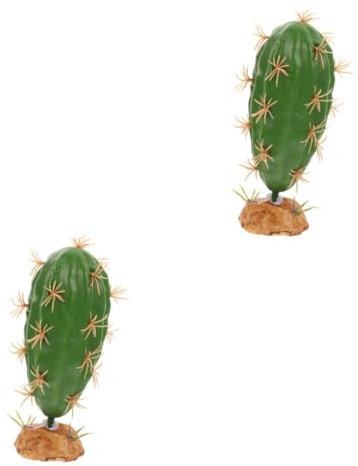 Toddmomy 2 Pièces Plante de Reptile Accessoires Geckos Plante de l'habitat des Amphibiens décoration Terrarium Décoration pour Terrarium Fausse Plante pour Reptile Fausse Parure végétale