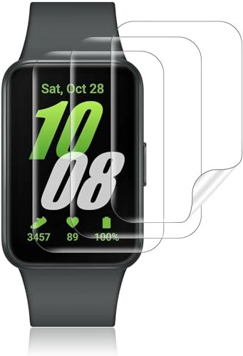 Buoluoioir 3 Pezzi Pellicola Protettiva per Samsung Galaxy Fit 3, HD Trasparente TPU Film Alta Risoluzione Auto Guarigione Protettiva per Samsung Galaxy Fit 3 Protezione Pellicola