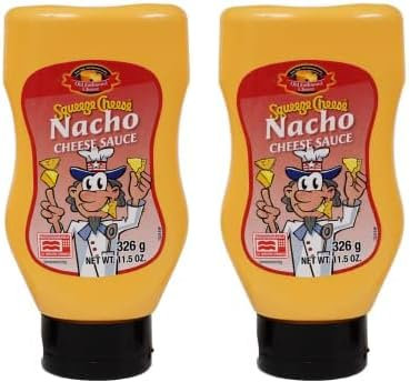 Old Fashioned Foods Nacho Squeeze Cheese, microwaveable, Nacho Käsesauce, 326g (Packung mit 2)