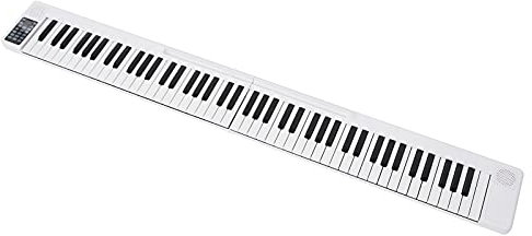 88 -Key Fold Electric 88 -Key Folding Electric Piano, Foldable Lade Piano Keyboard WLAN -Verbindungsverbindung Tragbare Digitale Klavier -Tastatur mit Kopfhörer und Tasche für