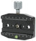 TIKATARER Quick Release Clamp, 90mm Aluminium Alloy Quick Release Plate Clamp with 1/4in and 3/8in Screw Holes for Most Tripods or Monopods