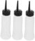 NOLITOY 3pcs Refillable Squeeze Shampoo Bottles with Precision Tip Scale for Hair Dyeing and Dry Cleaning for Salon Use and Home Application