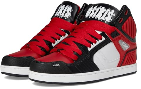 Osiris Men's NYC 83 CLK Skate Shoe, White/Red/Black, 9.5 UK