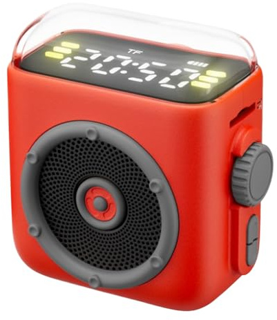 Nubamzy Small Wireless Speaker | Magnetic Music Player Sound Machine,Computer Speakers with Back Clip,for Home Study Car Picnic Party Travel Beach Fitness Workout