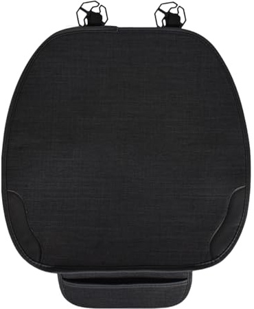 Samlonge Sitzauflage Auto, rutschfeste sitzauflagen Auto Vorne, Universal Sitzauflagen Atmungsaktiv, Sitzauflage Gegen Schwitze, Autositzschoner für die Meisten Fahrzeuge 50x50CM (Schwarz)