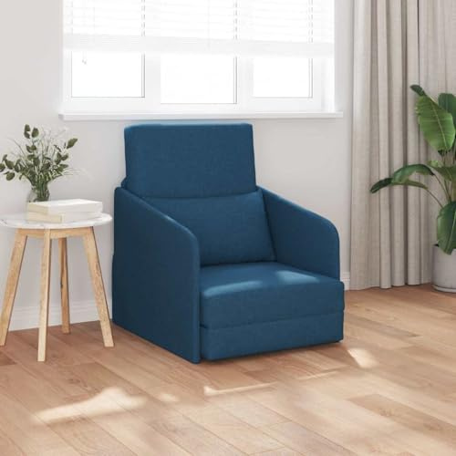 Ziaphsol Schlafsofa Blau 65x80x83cm, Samt, modernes Sofabett mit robustem Metallrahmen, vielseitiges Design für Wohnzimmer, langlebige Schaumfüllung, Bequeme Gästecouch