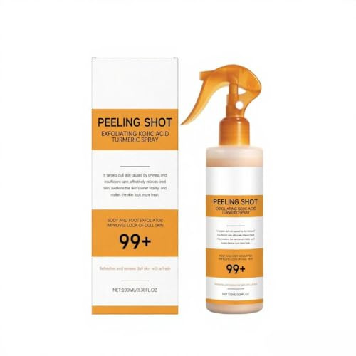 Spray exfoliant et nettoyant doux corporel non irritant hydratant pour la peau Formule sans frottement une douce fraîche