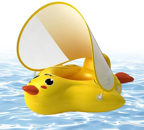 Infantil - Equipo de Aprendizaje Inflable con Dosel | Flotante para Piscina Infantil | para jardín, Escuela, Clase, 6-36 Meses,Principiantes,niños,niñas,jóvenes