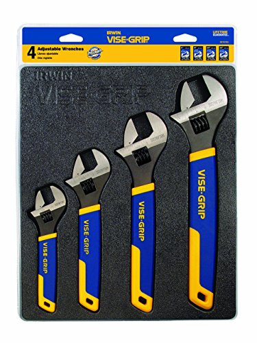 IRWIN VISE-GRIP Verstellbarer Schraubenschlüsselsatz, SAE/MM, 4-teilig (2078706)