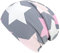 Wollhuhn ÖKO Long-Beanie, Wende-Mütze, ganzjährig, Big Stars grau/rosa/pink, Innenseite Uni grau, für Mädchen, 20150715, Größe L: KU 56/58 (darüber/Erwachsene)