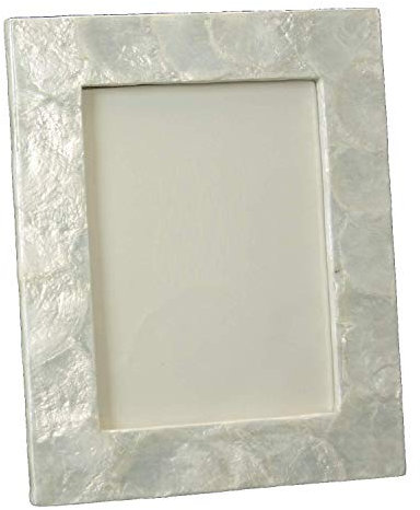 DONREGALOWEB Bilderrahmen aus Perlmutt, 20 x 25 cm, verziert mit hellen Zeichnungen