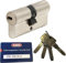 ABUS EC660 Profil-Doppelzylinder Länge (a/b) 55/55mm (c=110mm) mit 4 Schlüssel, mit Sicherungskarte