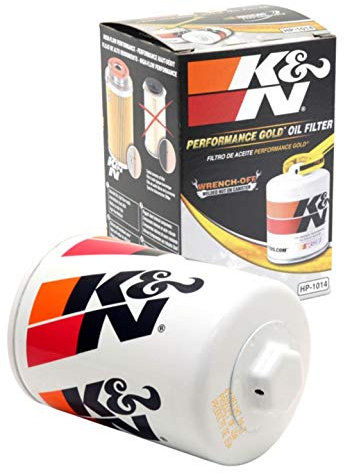 K&N Ölfilter - Patrone 76x115mm kompatibel mit Jaguar, Land Rover, Ford, Lincoln (HP-1014)