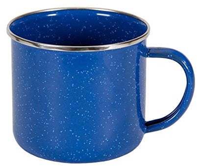 Stansport S.S. Edge Enamel Coffee Mug, 22 oz, Blue (15995)