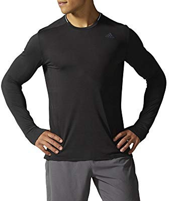 Adidas Men's Supernova Long Sleeve T-Shirt - Black, Small